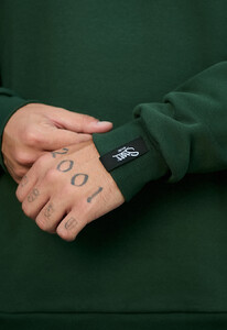 Фото - Однотонный теплый свитшот Staff green basic fleece - Men box