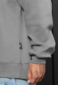 Фото - Теплый мужской свитшот Staff gray oversize fleece - Men box