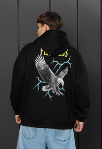 Фото - Теплое худи с принтом на спине Staff fearless oversize fleece - Men box