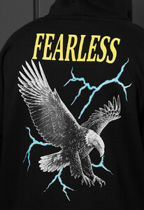 Фото - Теплое худи с принтом на спине Staff fearless oversize fleece - Men box