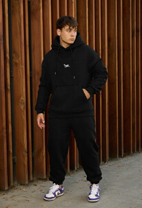 Фото - Мужской теплый костюм Staff say black logo fleece - Men box