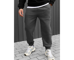 Фото - Зимові спортивні штани Staff gray fleece - Men box