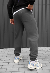 Фото - Зимові спортивні штани Staff gray fleece - Men box