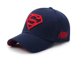 Фото - Бейсболка Narason темно-синя з червоним лого SuperMan - Men box