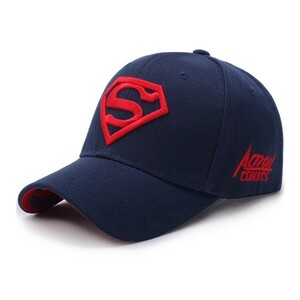 Фото - Бейсболка Narason темно-синя з червоним лого SuperMan - Men box