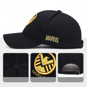 Фото - Бейсболка Narason чорного кольору з жовтим лого S.H.I.E.L.D - Men box