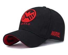 Фото - Бейсболка Narason чорна з червоним логотипом S.H.I.E.L.D - Men box