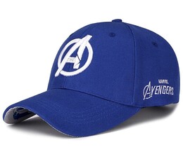 Фото - Всесезонная кепка Narason синего цвета с логотипом Avengers - Men box