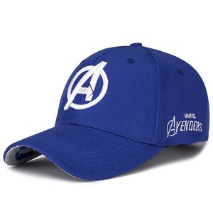 Фото - Всесезонная кепка Narason синего цвета с логотипом Avengers - Men box