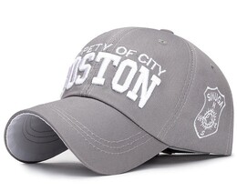 Фото - Серая бейсболка для мужчин Narason с вышивкой Boston - Men box