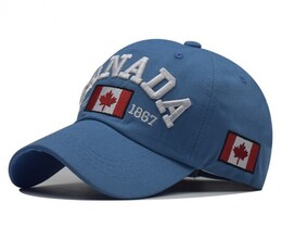 Фото - Молодіжна бейсболка Narason синього кольору з лого Canada - Men box