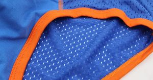 Фото - Мужские трусы в сеточку Bshetr синие с оранжевой окантовкой - Men box