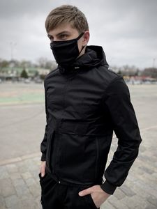 Фото - Захисна маска унісекс однотонна чорного кольору - Men box