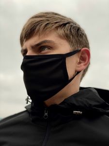 Фото - Захисна маска унісекс однотонна чорного кольору - Men box