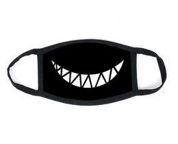 Фото - Маска с хлопковой подкладкой черная с принтом "Улыбка" - Men box