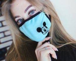 Фото - Защитная маска для девушек бирюзового цвета "Микки Маус" - Men box