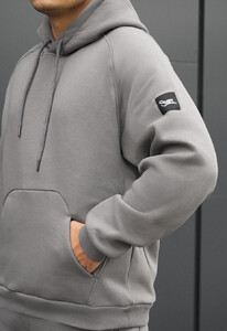 Фото - Утепленный спортивный костюм Staff es gray oversize fleece - Men box