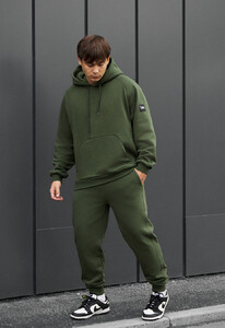Фото - Спортивный костюм цвета хаки Staff es khaki oversize fleece - Men box