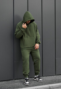 Фото - Спортивный костюм цвета хаки Staff es khaki oversize fleece - Men box