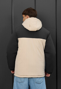 Фото - Молодіжна зимова куртка Staff ruxo milk & dark gray - Men box
