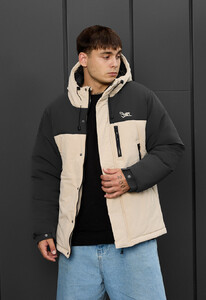 Фото - Молодіжна зимова куртка Staff ruxo milk & dark gray - Men box