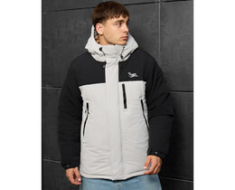 Фото - Молодіжна зимова куртка Staff ruxo black & light gray - Men box