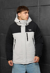 Фото - Молодіжна зимова куртка Staff ruxo black & light gray - Men box