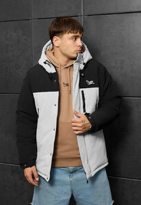 Фото - Молодіжна зимова куртка Staff ruxo black & light gray - Men box