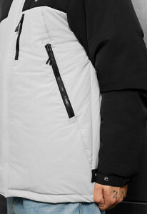 Фото - Молодіжна зимова куртка Staff ruxo black & light gray - Men box