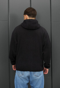 Фото - Теплое оверсайз худи Staff black zip fleece oversize - Men box