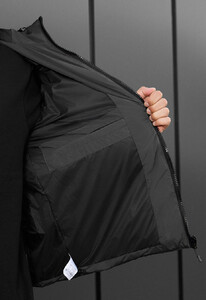 Фото - Однотонна зимова куртка Staff ki gray - Men box