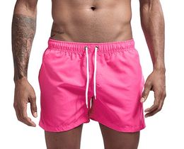 Фото - Шорты пляжные на шнуровке Eussieinq розового цвета - Men box