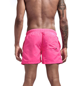 Фото - Шорти пляжні на шнурівці Eussieinq рожевого кольору - Men box