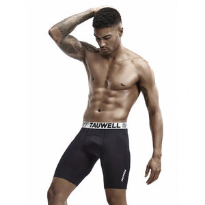 Фото - Эластичные мужские шорты для спорта Tauwell черного цвета - Men box