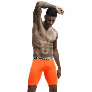 Фото - Шорты для спорта Tauwell оранжевые с серебристой резинкой - Men box