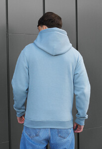 Фото - Однотонное голубое худи Staff blue basic fleece - Men box