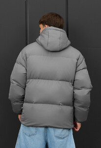 Фото - Чоловіча зимова куртка Staff zyne gray oversize - Men box