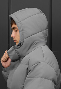 Фото - Чоловіча зимова куртка Staff zyne gray oversize - Men box