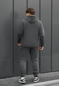Фото - Однотонный спортивный костюм Staff ni gray fleece - Men box