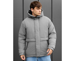 Фото - Чоловіча куртка на зиму Staff froz gray - Men box