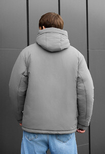 Фото - Чоловіча куртка на зиму Staff froz gray - Men box