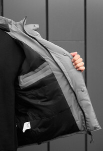 Фото - Чоловіча куртка на зиму Staff froz gray - Men box