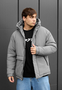 Фото - Чоловіча куртка на зиму Staff froz gray - Men box