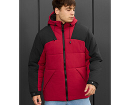 Фото - Молодіжна зимова куртка Staff tund red & black - Men box