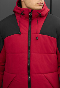 Фото - Молодіжна зимова куртка Staff tund red & black - Men box