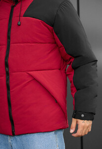 Фото - Молодіжна зимова куртка Staff tund red & black - Men box
