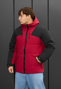Фото - Молодіжна зимова куртка Staff tund red & black - Men box