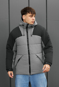Фото - Молодіжна зимова куртка Staff tund gray & black - Men box