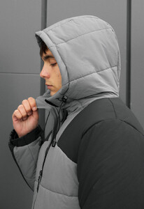 Фото - Молодіжна зимова куртка Staff tund gray & black - Men box