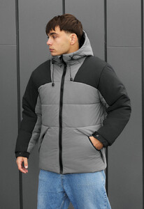 Фото - Молодіжна зимова куртка Staff tund gray & black - Men box